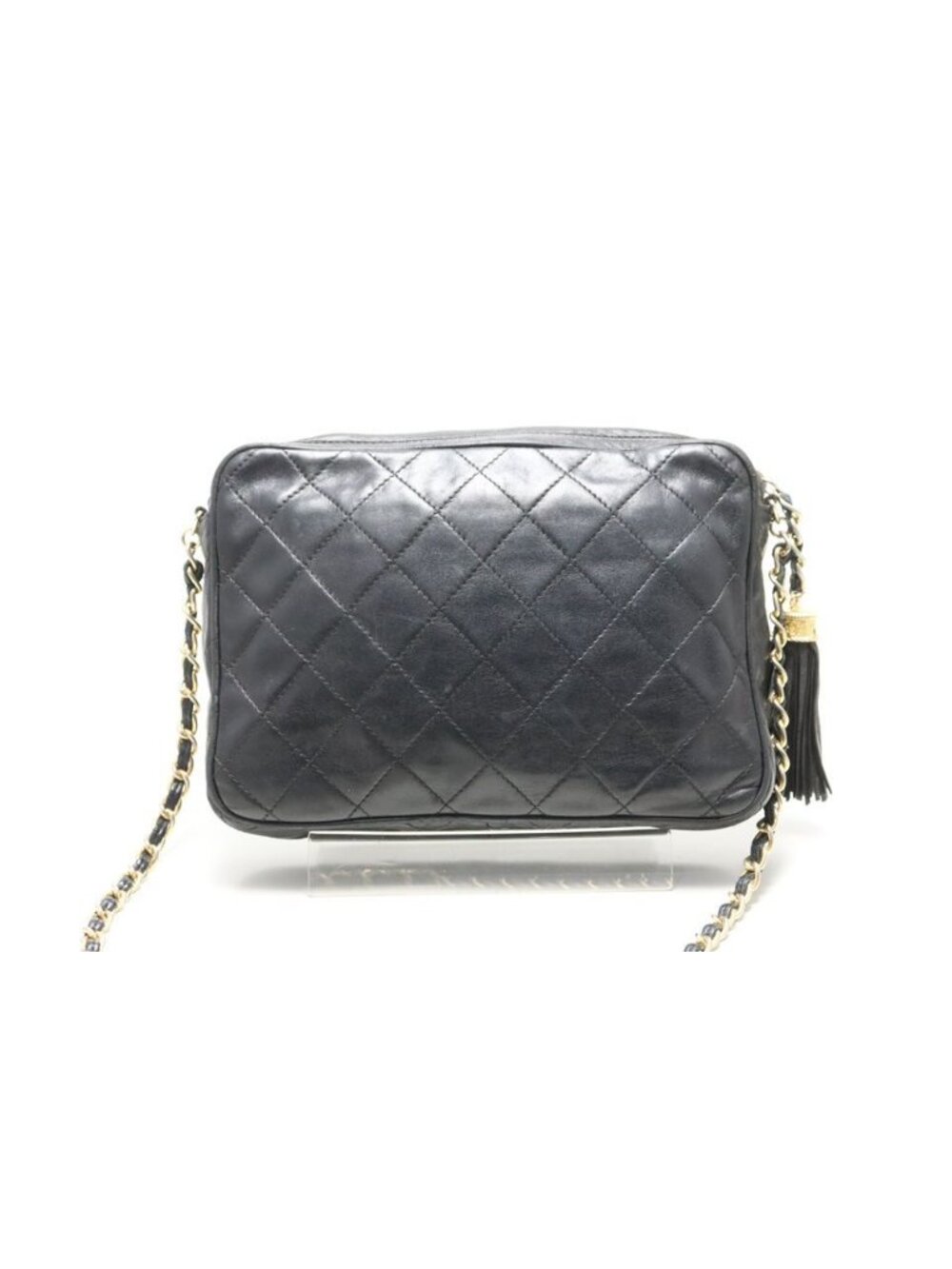 Chanel 0 Quilted Fringe GD Leather Chain Shoulder - Picture 2 of 9
